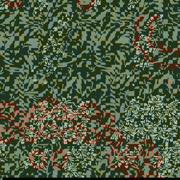 William Morris At Home Michaelmas Daisy Wallpaper | Forest