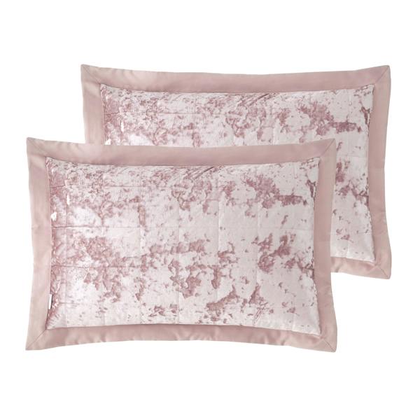 Catherine Lansfield Crushed Velvet Pillowsham Pair