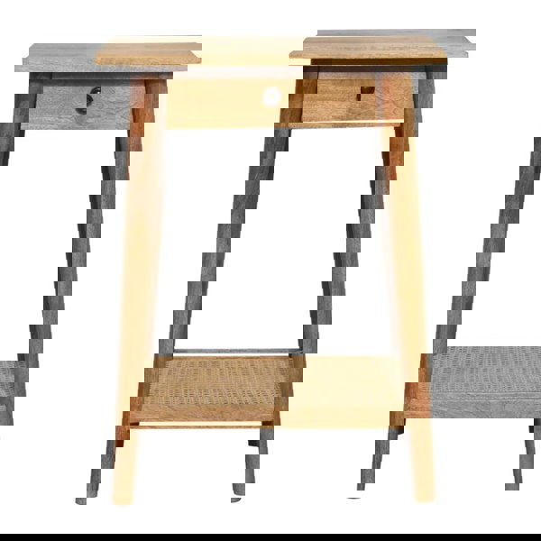 Artisan Furniture Woven Solid Wood End Table