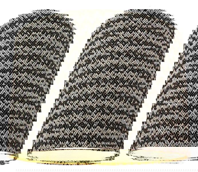 Modern Trendy Zig Zag Chevron Effect Black and White Cotton Shade Image 3