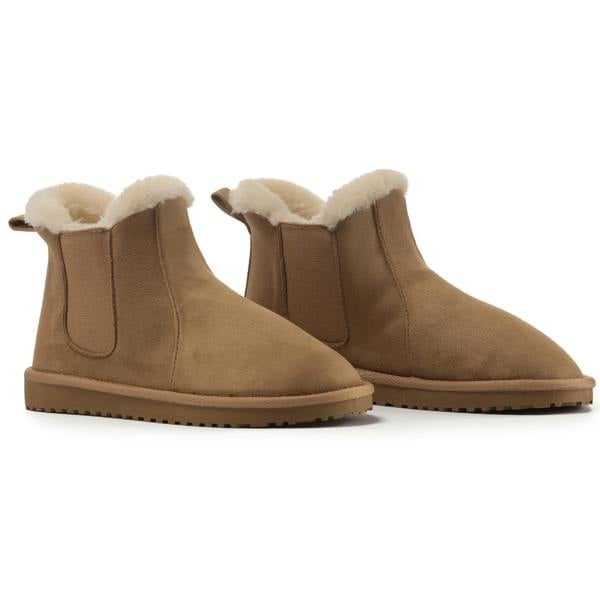VIVA Polar Womens Faux Fur Chelsea Boots – Slip-On Ankle Boot with Fleece