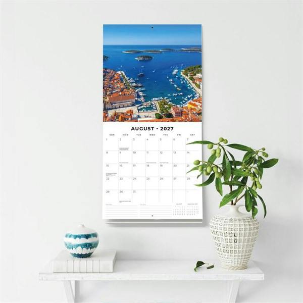 Europe Croatia Calendar 2027, Wall Calendars, Month To View, Travel, Gift