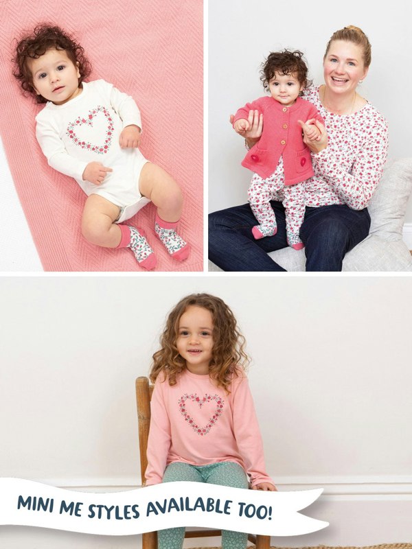 Kite Organic Tarrant Jersey Top Rosey Posey