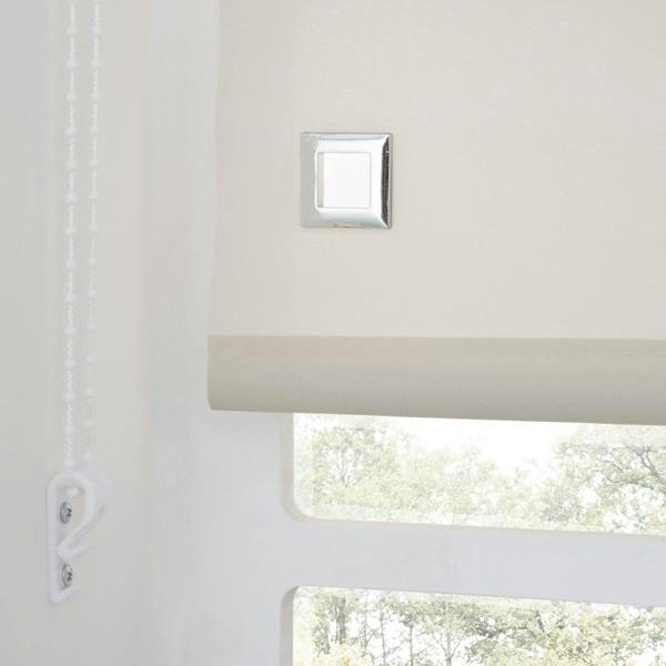 A.Unique Home Trimmable Square Eyelet Roller Blind - 4FT - TAUPE - 120cm(W)x170cm(L)