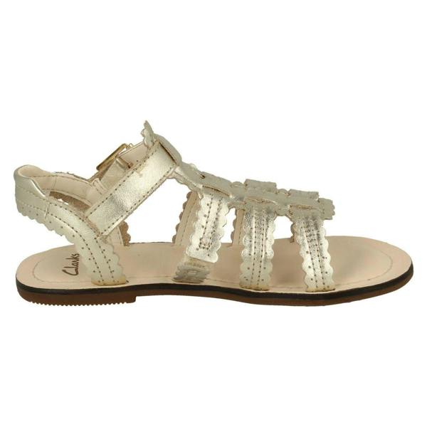 Clarks Girls Clarks Buckle Fastening Open Toe Sandals Loni Moon