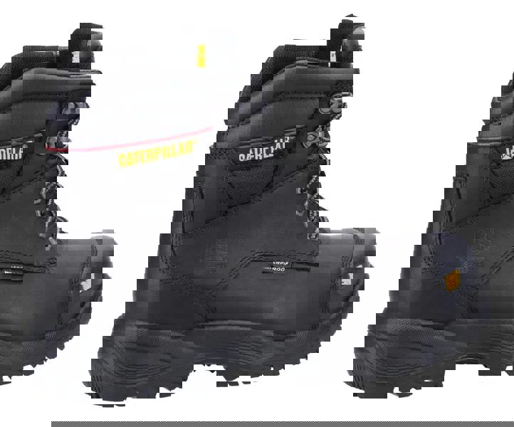 Caterpillar Spiro Mens Steel Toe/Midsole S3 Work Safety Boots, black waterproof work safety boots with steel toe and midsole for enhanced protection