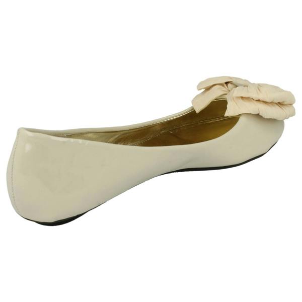 Anne Michelle Ladies Anne Michelle Bow Detail Ballet Shoes