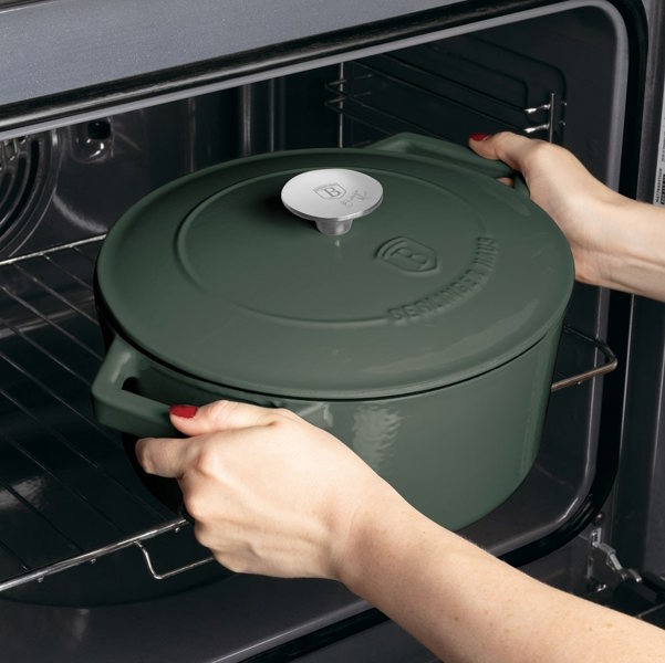 Berlinger Haus Casserole, 24 cm cast iron Berlinger Haus BH6544 Matte Green