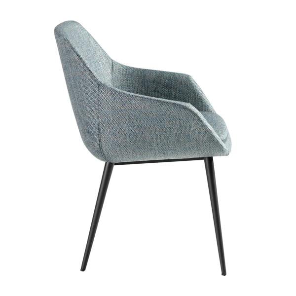 Angel Cerdá Greyish Blue Marbled Fabric Chair 4221