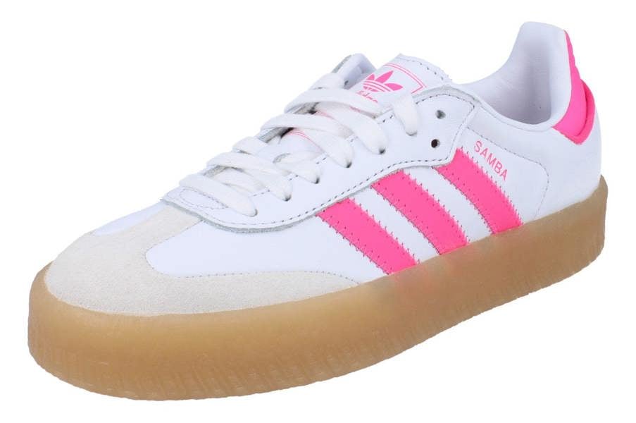 Adidas Originals Sambae Womens Trainers Sneakers  JS3940 - White Off White Pink JS3940 - Photo 0