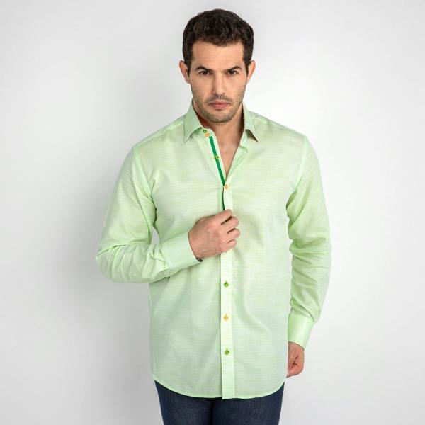 TEXTURED WASH CLASSIC SHIRT - Premium Men's Patterned Shirt by Claudio Lugli | Bold Design, Tailored Fit, Best Printed Shirts