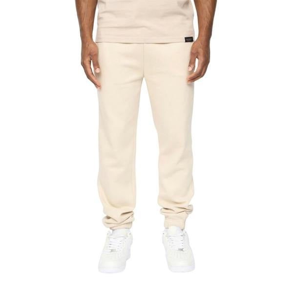 Crosshatch Mens Preece Jogging Bottoms - Light Stone - 