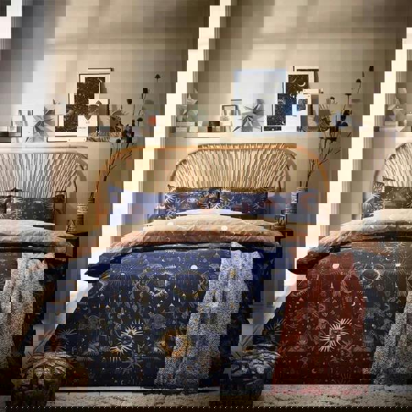 Furn Constellation Duvet Cover Set - Navy/Gold