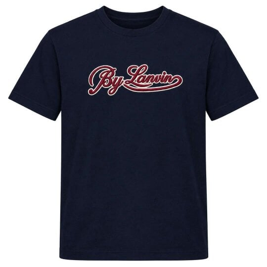 By Lanvin Script Logo Navy Blue T-Shirt