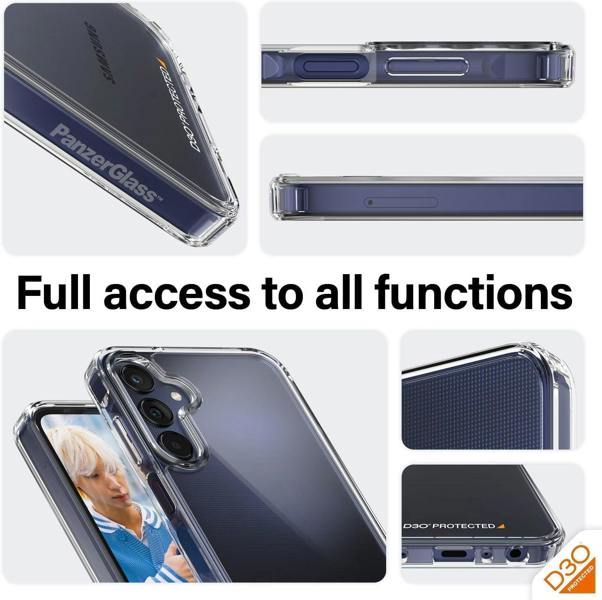 PanzerGlass Panzer Glass Military Grade Hard Case for Samsung Galaxy A25 5G 6.5" Clear - 0466