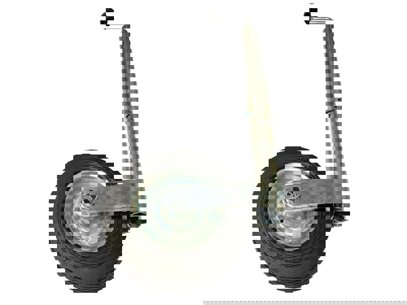 Heavy Duty Caravan Jockey Wheel 60MM (Trailer Metal Rim Wind Up Handle)