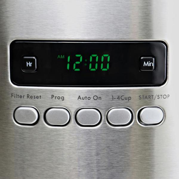 Kenmore 12-Cup Filter Coffee Machine 1.8L Programmable Timer Drip Coffee Maker Silver