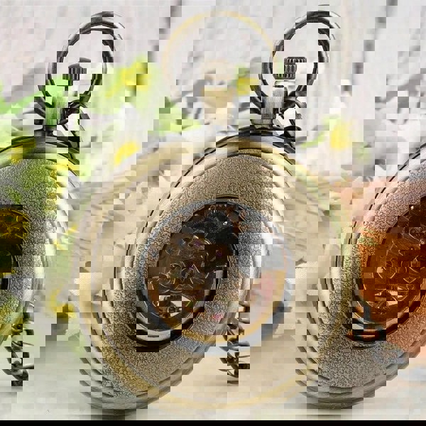 TruClothing Mechanical Skeleton Open Face Antique Pocket Watch