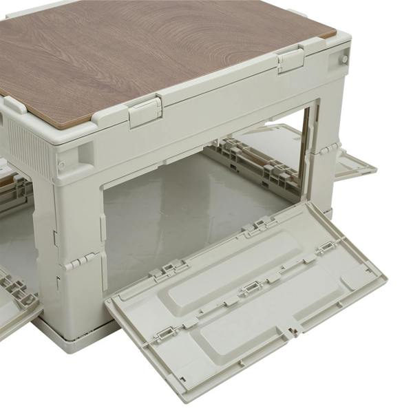 Living and Home 60L Collapsible Storage Box Outdoor Camping Table Hamper