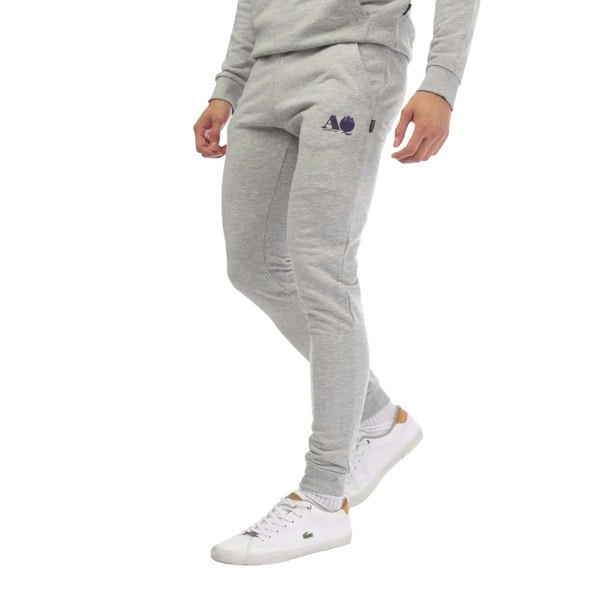 Aquascutum Mens Logo Jogging Bottoms - Grey