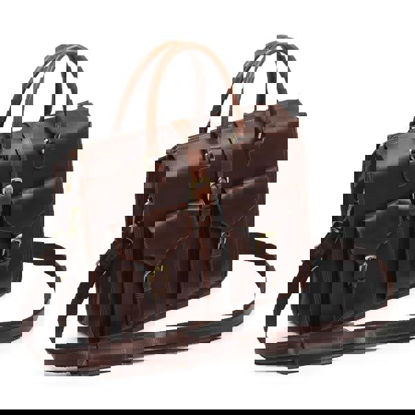 Garrison Leather Laptop Messenger Bag - DÖTCH CLUB