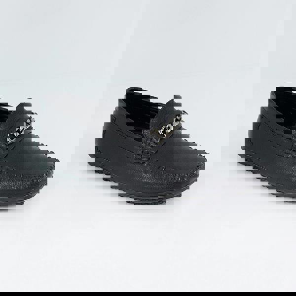 Brave Soul Black PU Loafers - Black Image 3