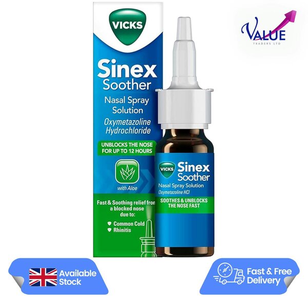 Vicks Sinex Soother Decongestant Nasal Spray, 15ml