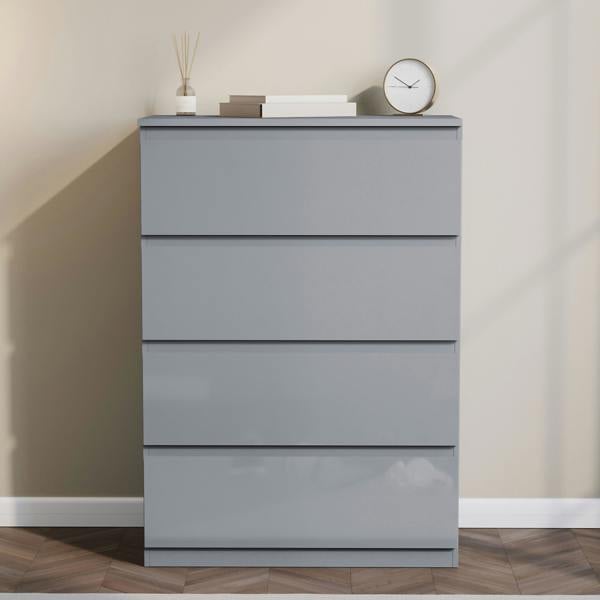 Vida Designs Glinton 4 Drawer Chest, Black