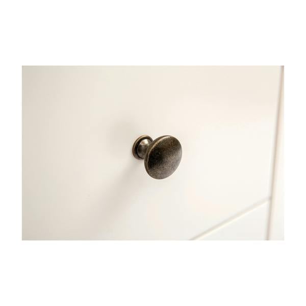 Cabinet Bits Maggiori 3 Drawer Desk - Dressing Table Brass Knob