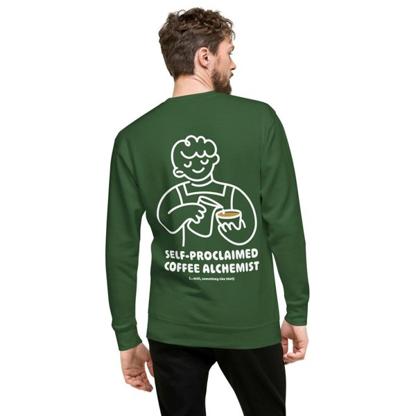 ANCHOR & CREW x GUSTATORY Coffee Alchemist Cotton Blend Embroidered Sweatshirt