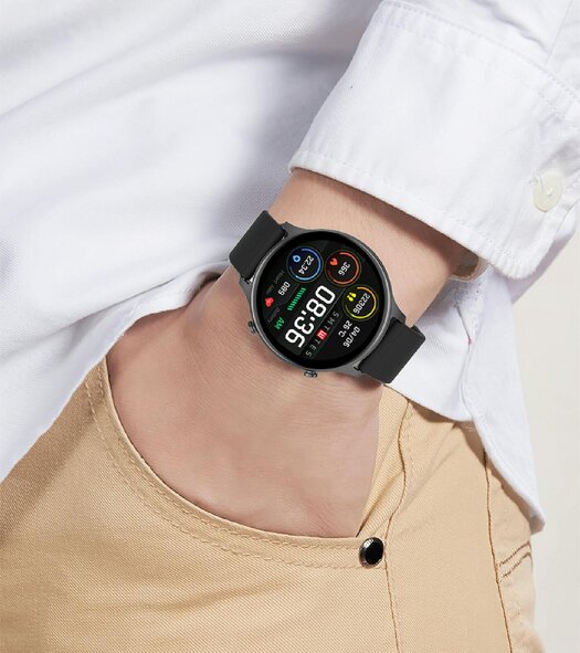 Karen M Smartwatch 1.39" HD TFT Display, IP67, Bluetooth 5.0, Heart Rate, Sleep Monitoring, Magnetic Charging