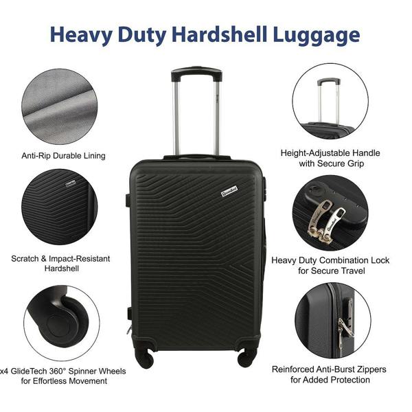 Groundlevel XL Delta Hard Shell 3 Piece Luggage Set