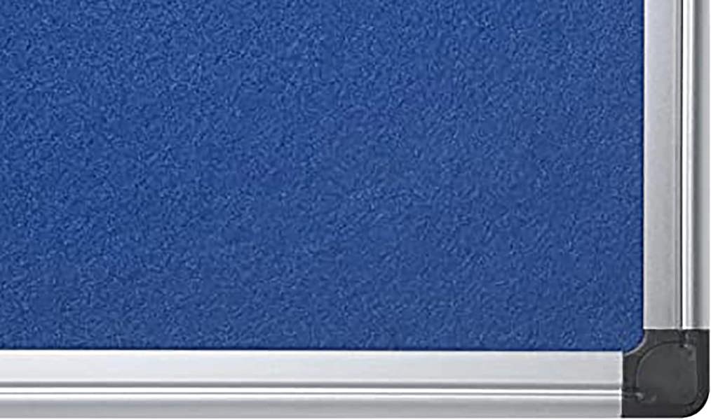 KAV 900 x 600mm Aluminium Frame Notice Pin Board - Felt Notice Board Bulletin Frame for Office, School, Bedroom, Memo, and Home