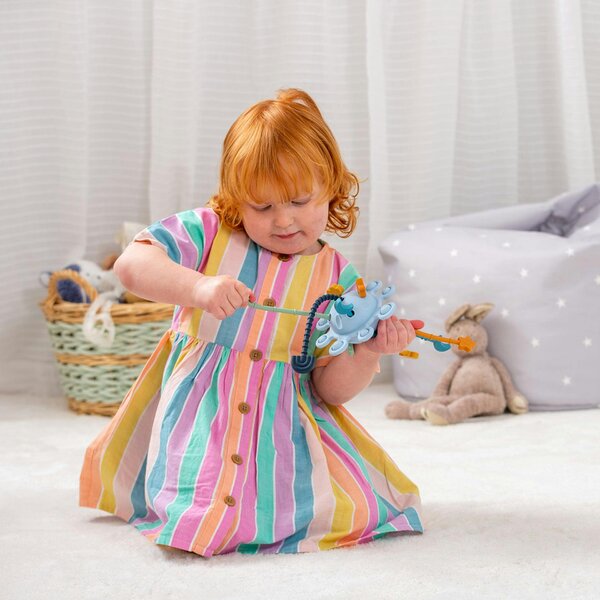 tickit Silisoft Zip Pull Toy (Neutral)