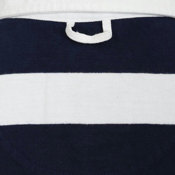 Lazy Jacks LJ78C - Long Sleeve Rugby Top - Marine/Rouge