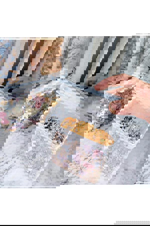 Living and Home 8/7Pcs Set Airtight Food Storage Containers Cereal Grain Organiser Box with Lids