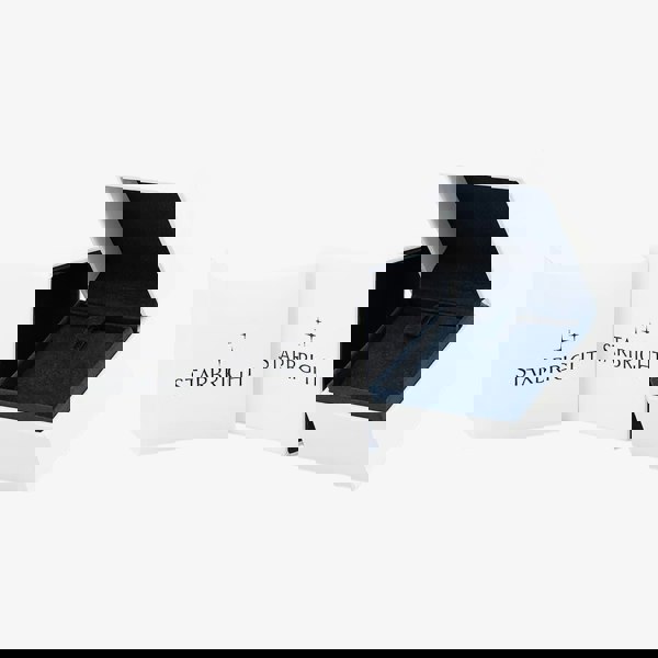 Starbright Silver Round Cubic Zirconia Halo Dropper Earrings THB-05E (3A)