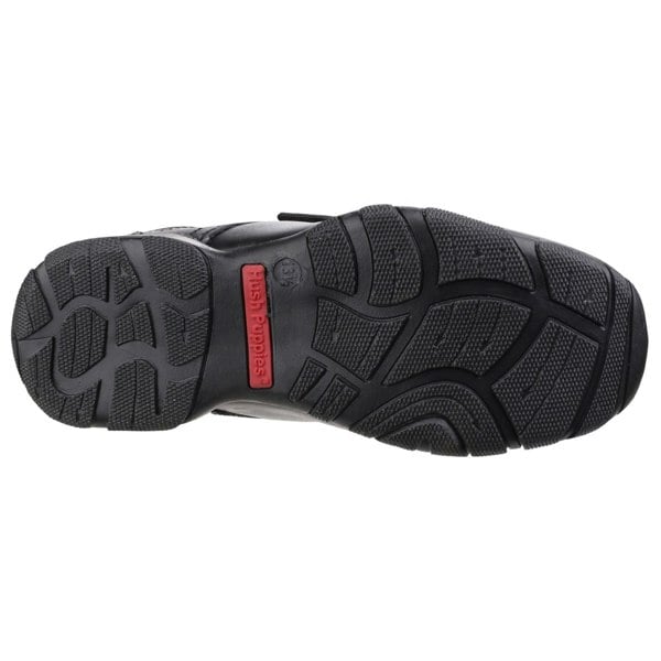 Hush Puppies Freddy 2 Senior Leather Boys's Black Shoes