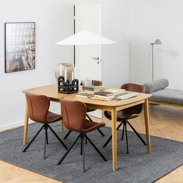 Furniture To Go Montreux Rectangular Extending Dining Table in Oak 180-219 cm