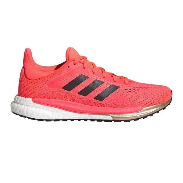 Adidas Womens/Ladies Solar Glide 3 Running Shoes - Pink/Core Black/Copper - 