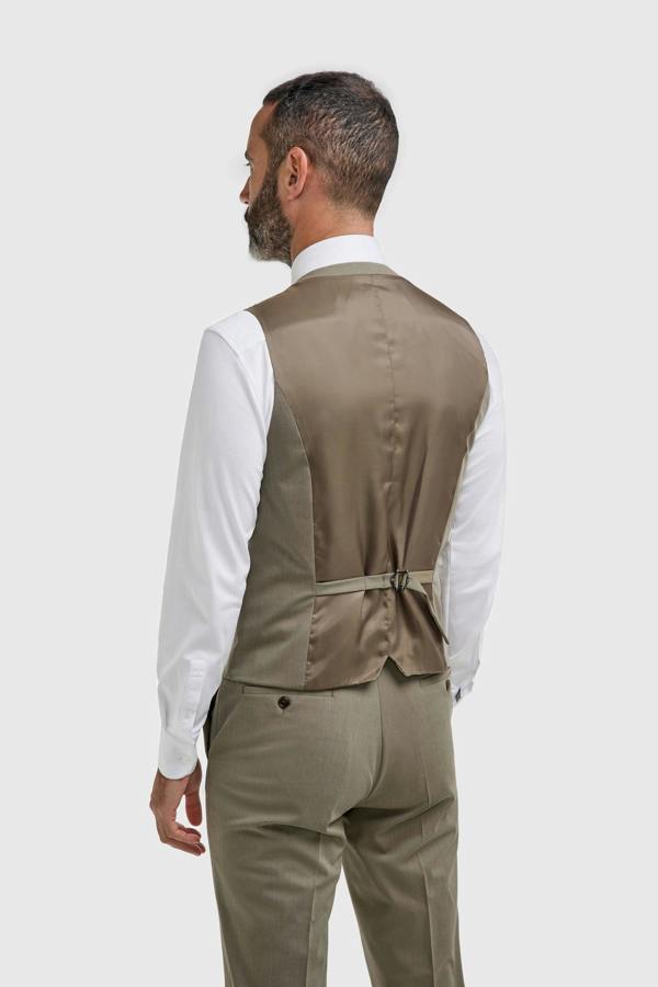 House of Cavani Donatella - Men's Sage Green Tailored Fit Waistcoat