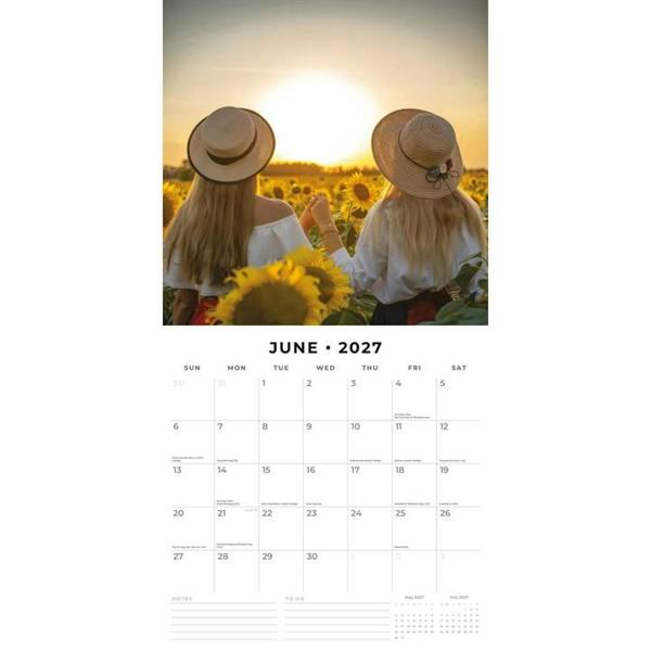 Sisters Calendar 2027, Wall Calendars, Month To View, Family, Gift