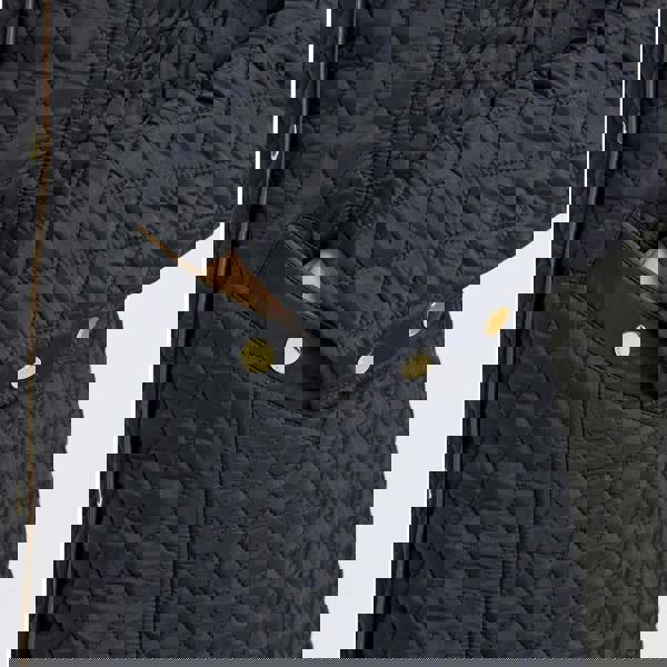 Joules Joules ROSEWELL Longline Quilted Showerproof Coat with Collar Navy