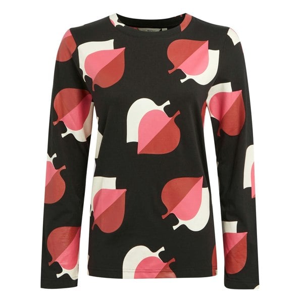 Regatta Women's Orla Kiely Leaf Print Winter T-Shirt - Shadow Elm Pink