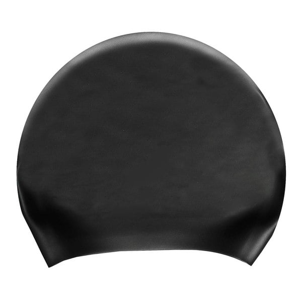 Speedo Unisex Adult Long Hair Silicone Swim Cap - Black