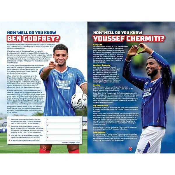 Rangers FC Match! Rangers FC Annual 2027, Annuals, Sports, Gift
