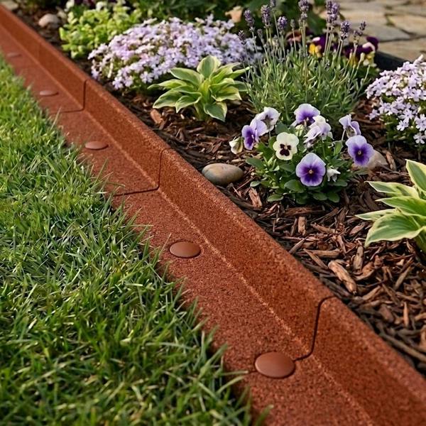 Monstershop Flexible Lawn Edging 7.2m - Terracotta