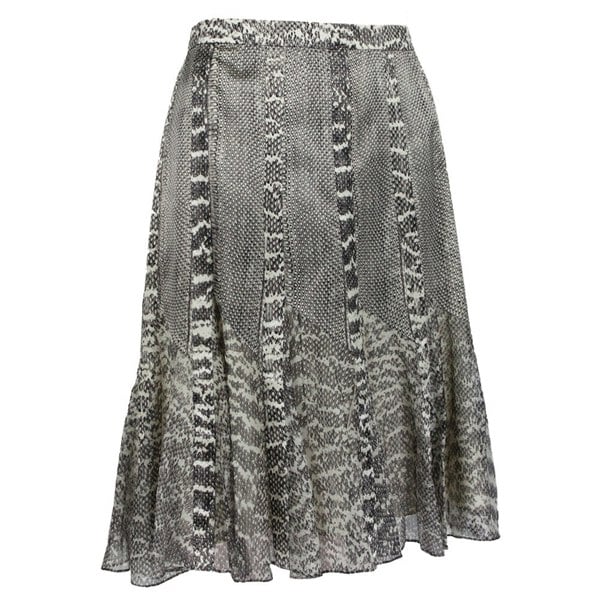 Jason Wu runway collection skirt in a snakeskin patterned silk satin