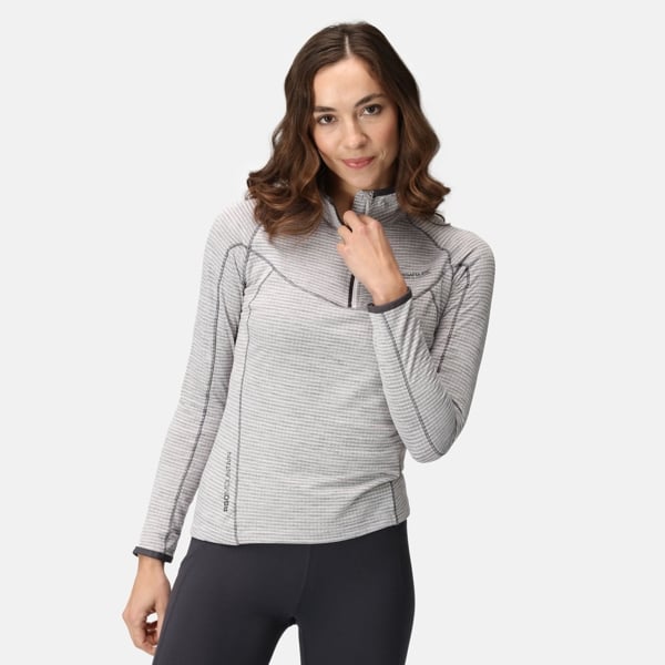 Regatta Yonder Half Zip Women's Quick Drying Running Fleece Top - White