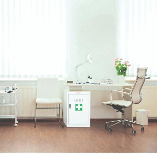 Phoenix Safe Phoenix MC1244GGE Size 4 Light Grey Medical Cube Locker with Electronic Lock